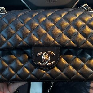 Chanel Classic Black Quilted Shoulder Bag